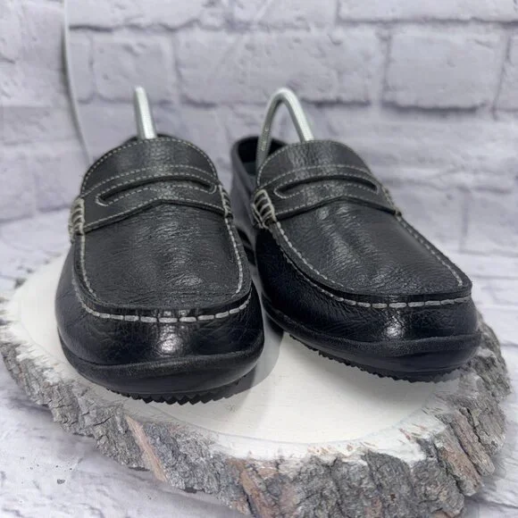 Footjoy Club Penny Loafer Men's 8 M Black Leather Casual Slip On Shoes 79047 - Picture 3 of 12